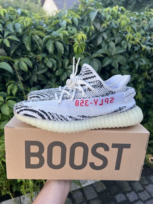 Adidas Yeezy Boost 350 V2 Zebra sneakersy buty bialo czarne 46 2/3