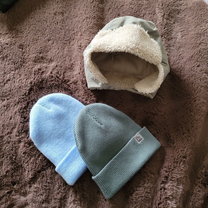 Czapki kappahl newbie zielona oliwkowa błękitna