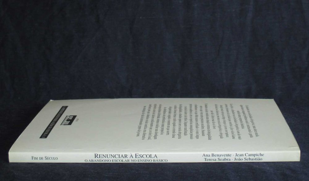 Livro Renunciar à escola Ana Benavente