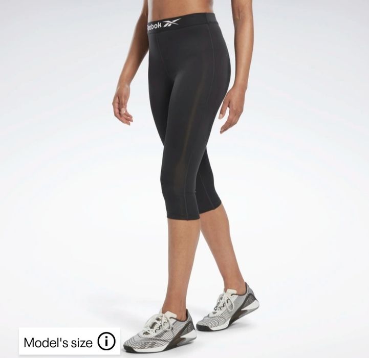 Reebok оригинал укороченные леггинсы капри