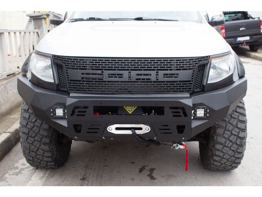Ford Ranger 2011-2022 рр. Передній бампер з захистом картера Dakar (2011-2015)