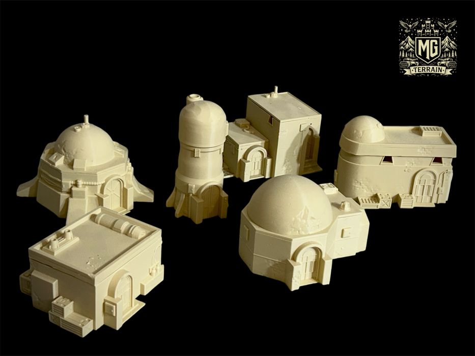 Zestaw Tatooine 2 Star Wars Legion  tereny gry bitewnej Makiety Druk3D