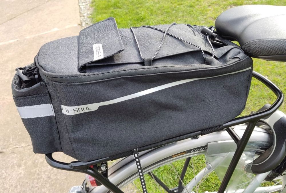 torba na bagażnik na rower termiczna sakwa rowerowa odblaskowa