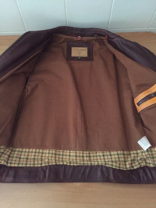 Casaco Cabedal Castanho Timberland