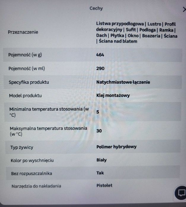 Klej montażowy hybrydowy polimerowy axton 2sztuki