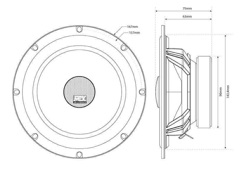 Colunas MTX 465C praticamente novas