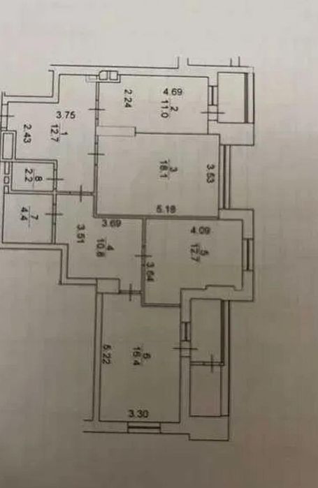 3-rooms apartment apartment by the address (area 96 m²) - Atlanta.ua - photo 3