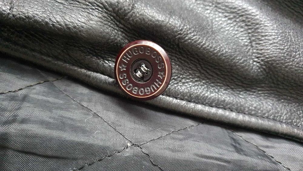 Solidna skórzana kurtka Hugo Boss – Klasyk, który przetrwa lata
