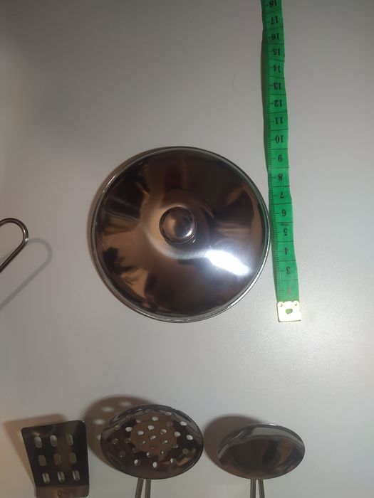 Набір кухонний посуд іграшковий, набір дитячий металевий сервіз чайн