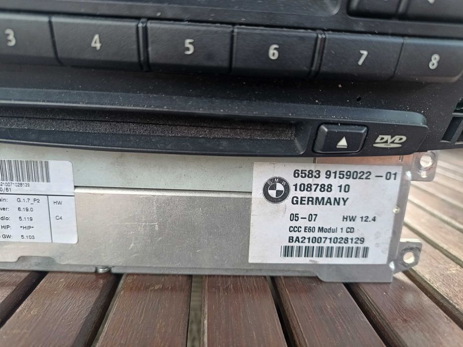 BMW E60 E61 E63 LCI moduł radio czytnik nawigacji ekran monitor CCC