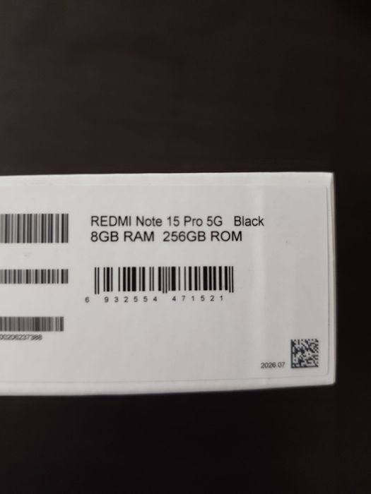 Xiaomi Redmi Note 15Pro 5g8/256GB