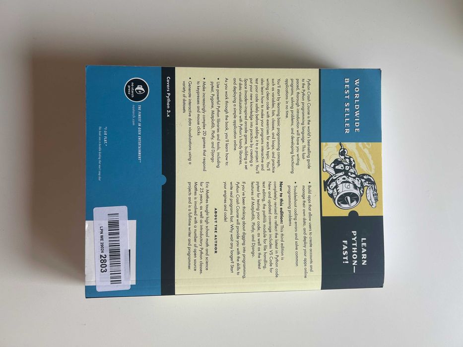 Python Crash Course — Eric Matthes — 40€