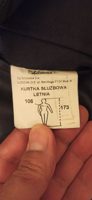 Kurtka policyjna letnia 106/173 stan idealny