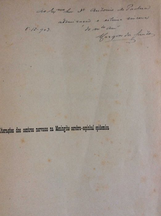 As alterações dos centros nervosos na meningite...1903