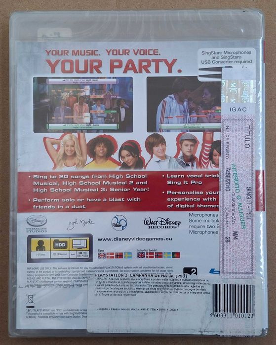 Jogo singit - high school musical 3 - novo e selado