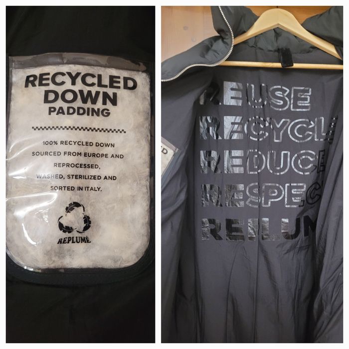 Пуховик Replume Italy черный