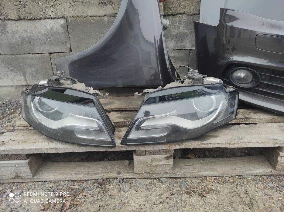 Audi a4 b8 LZ7L maska zderzak Xenon błotnik lampa wzmocnienie