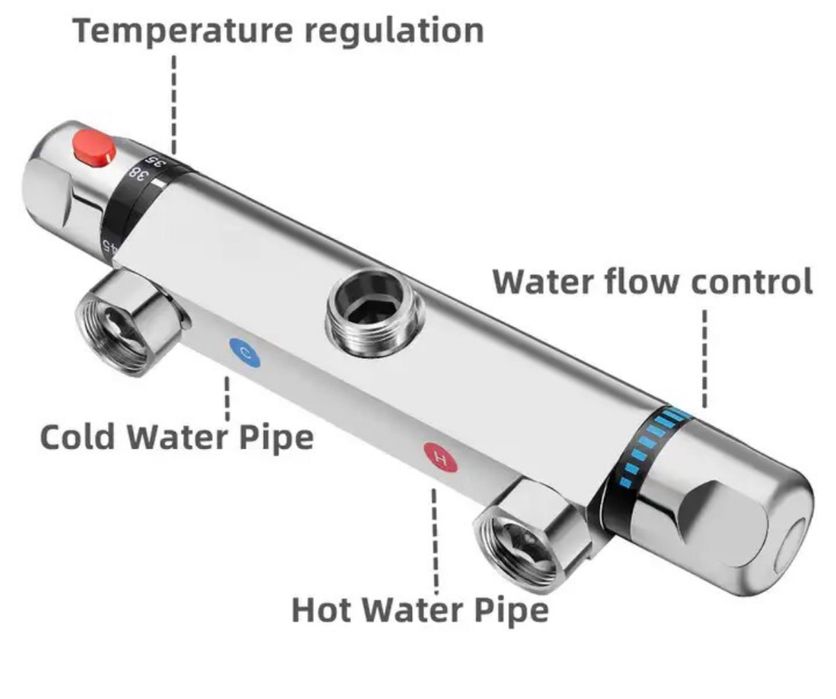 Термостат термостатний змішувач для душу в ванній кімнаті