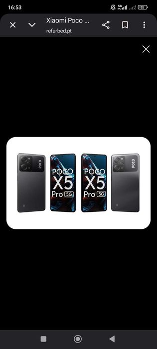 Telemóvel poco X5 pro preto