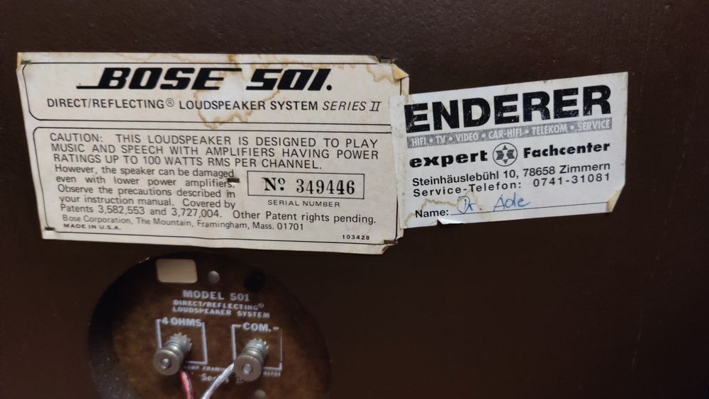 Bose 501 series II Głośniki kolumny