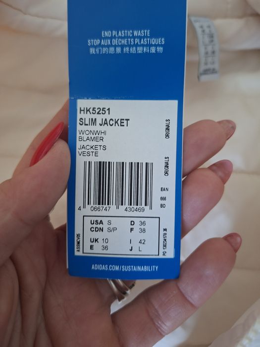 Kurtka nowa damska adidas r.S