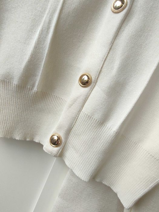 Extra komplet spódnica midi maxi sweter dzianina knit wiskoza