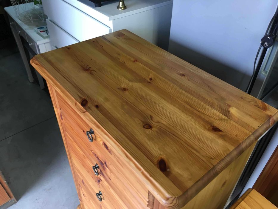 Komoda sosnowa stylowa komplet 2 szt.