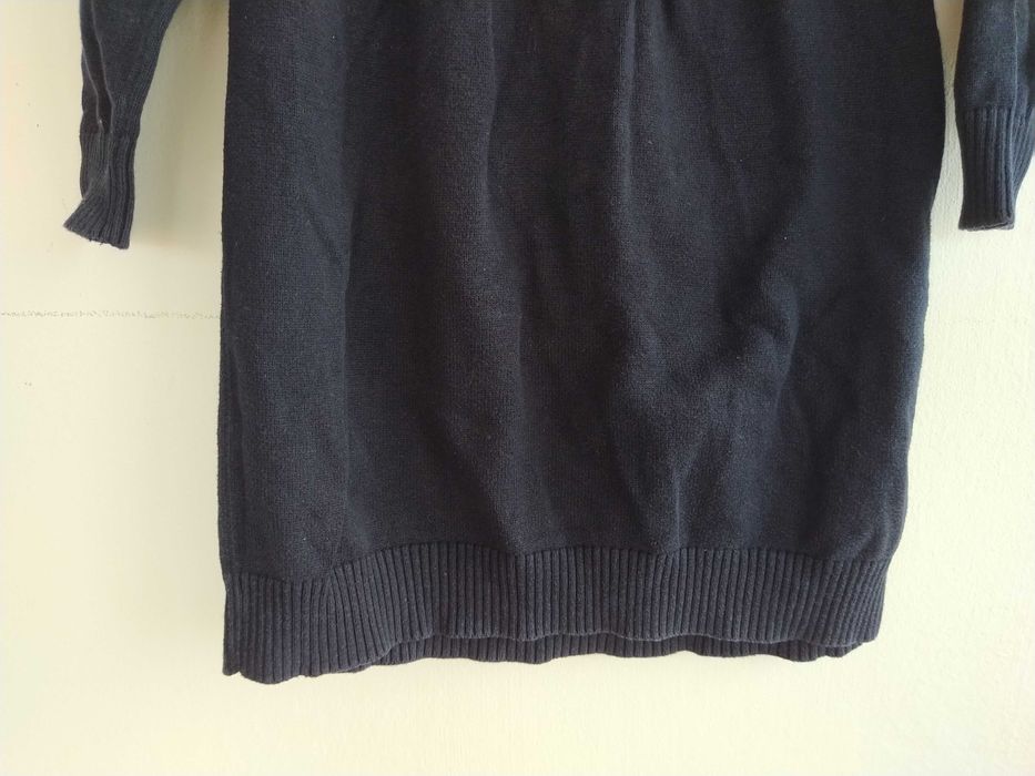 Vestido azul com corações cor de rosa - 18 - 24 meses