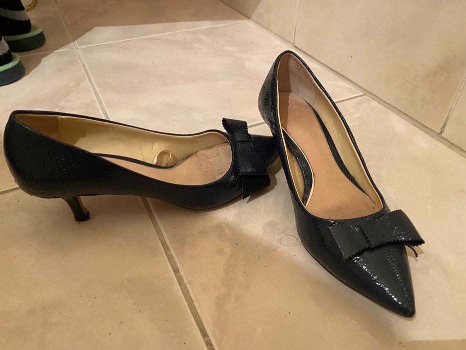 sapatos azuis zara 35 como novos