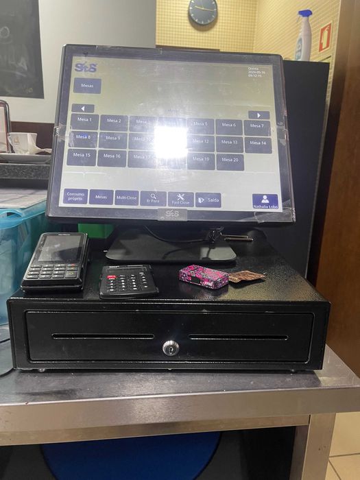 Registadora-  Pos - pronta pra usar - excelente estado