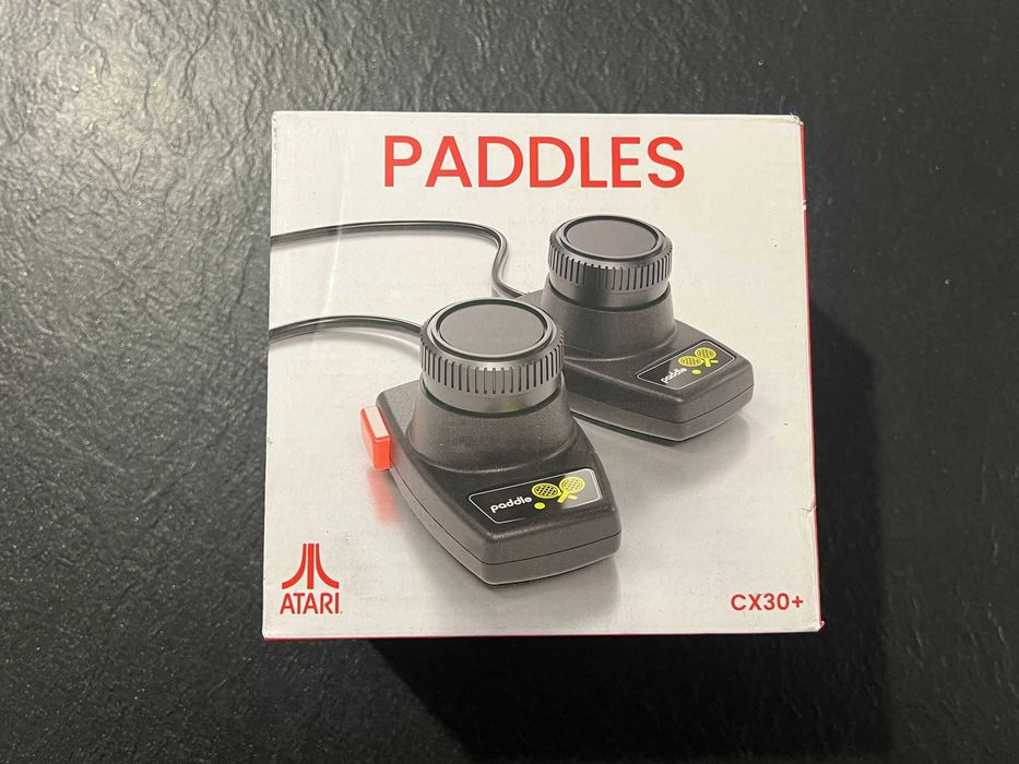 Zestaw Kontrolerów Padów łopatkowych Atari CX30+ Paddle Pack czarne