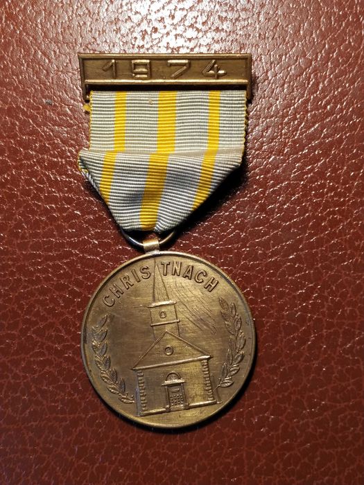 Medalha Christnach 1974 - Marche Petite - Suisse