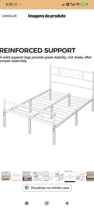 Cama Casal de Ferro