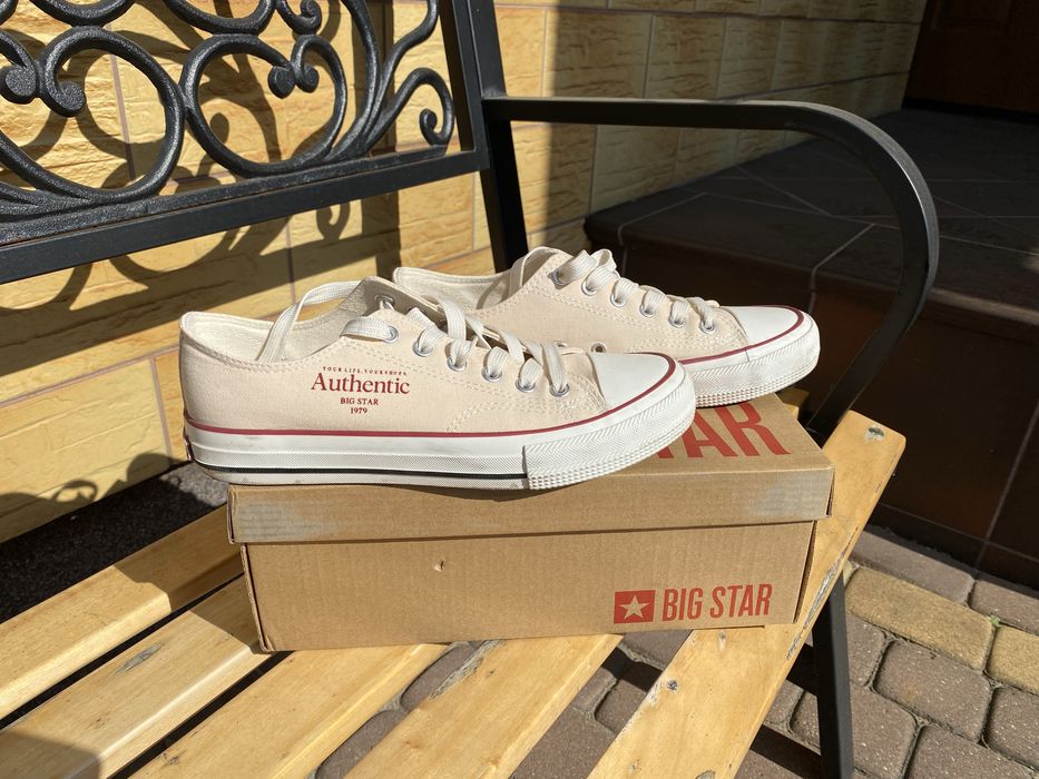 Trampki Big Star rozmiar 38 beżowe  jak nowe