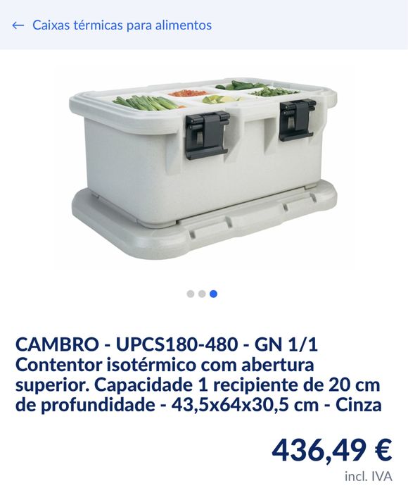 Caixa térmica para alimentos.Quente e frio.