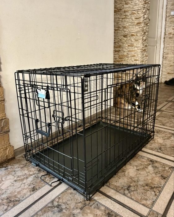 KLATKA DLA PSA *NOWA* metalowa dla zwierząt skladana transporter 77cm