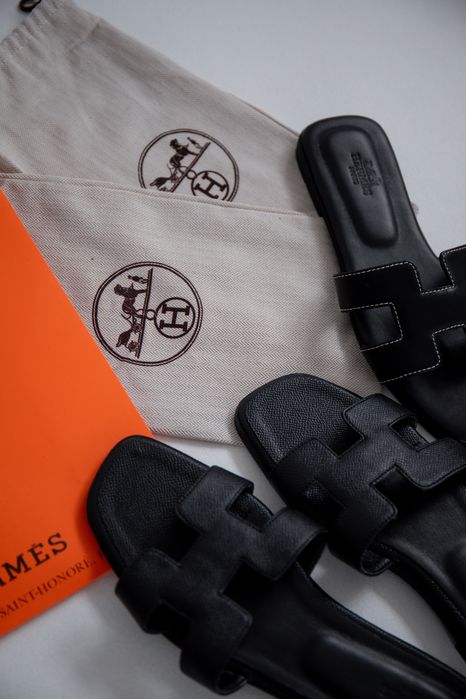 Шльопанці Herm**s натуральна шкіра