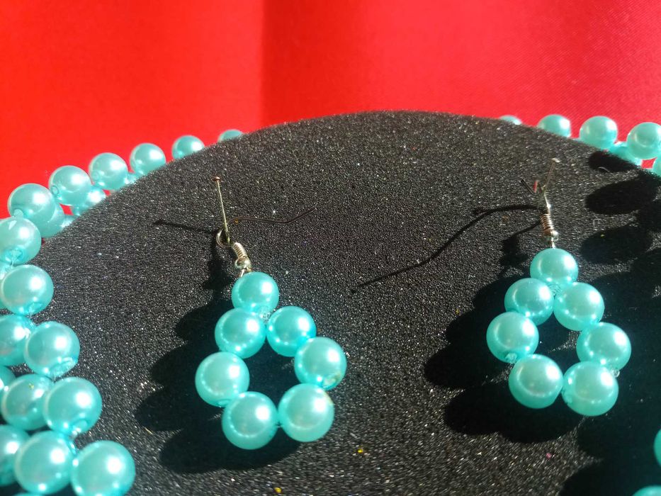 Conjunto Colar + Pulseira + Brincos (Artesanal)