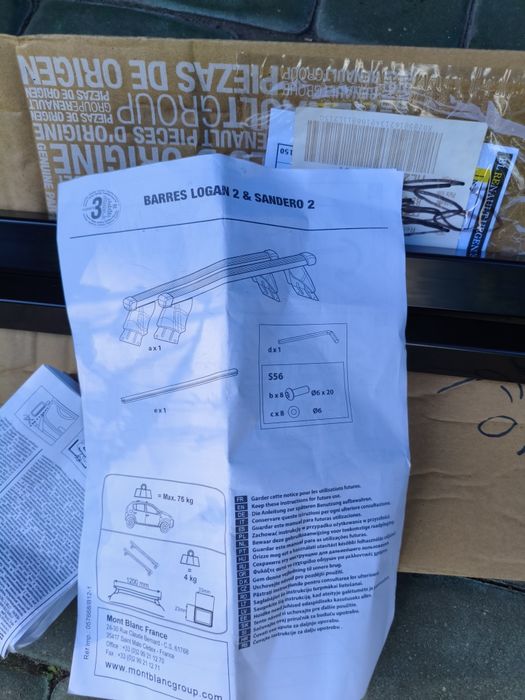 Bagażnik dachowy Dacia Sandero 2