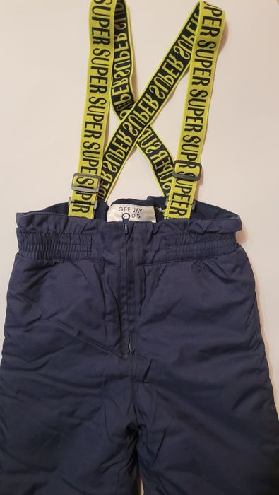 Дитячі утеплені штани на підтяжках.  6-8років