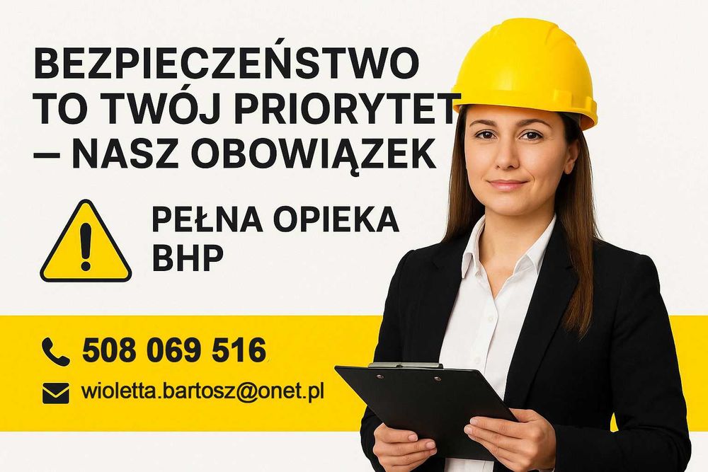 BHP Szkolenia Nadzór Ocena ryzyka PPOŻ Instruktaż Konsultacje DOJAZD