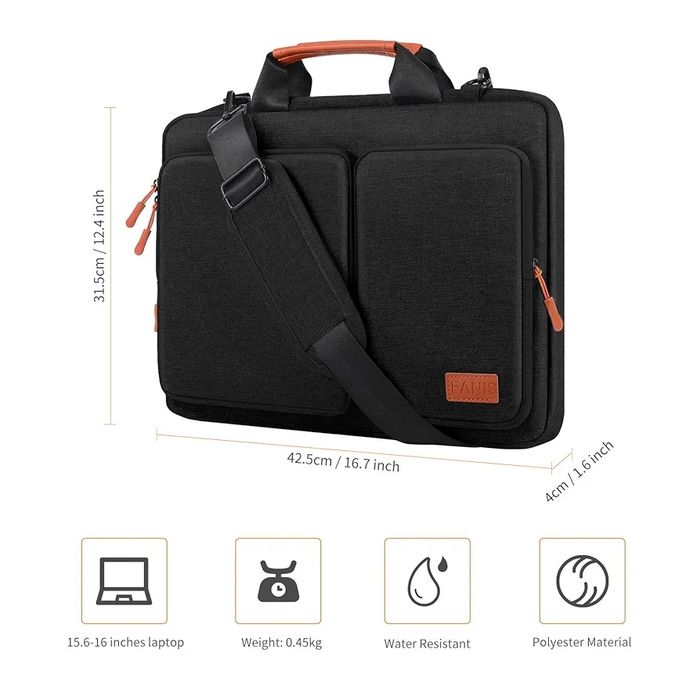 Torba na laptopa FANIS 15,6 cala, wodoodporna T3