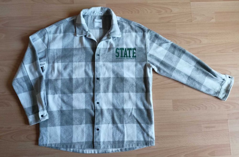 Bluza polarowa, ciepła koszula L Bershka