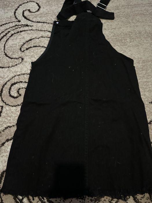 Джинсовий чорний сарафан