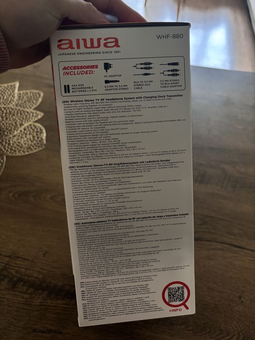 Auscultadores Wireless AIWA WHF-880