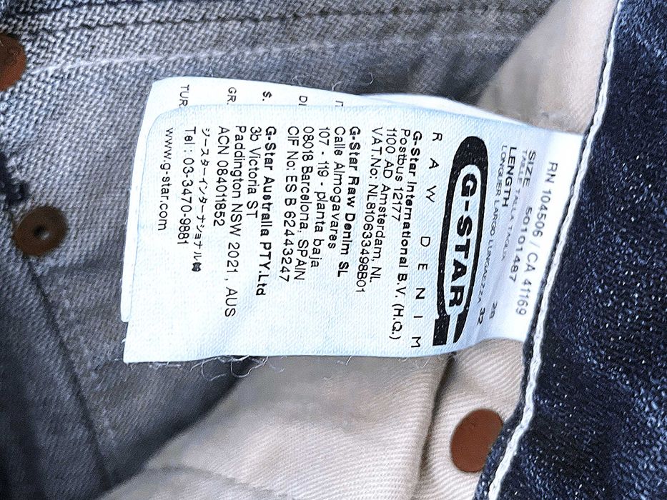 Spodnie jeansowe G-Star RAW męskie 28/32 niebieskie