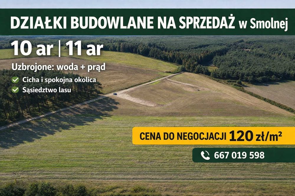 Działki budowlane w pięknej leśnej okolicy - Smolna