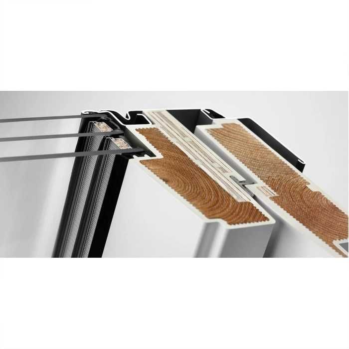 Zestaw okno VELUX GLU MK08 0061B 3-szybowe + kołnierz EDW 2000 falisty