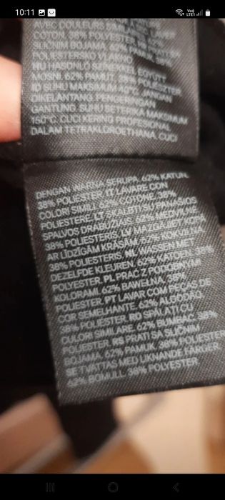 Bluza czarna krótsza M/L