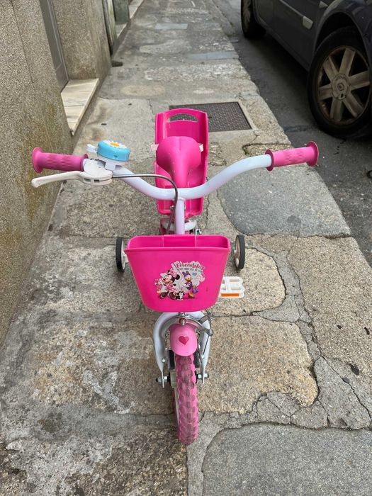 Bicicleta Criança Minnie Mouse 12 Polegadas 3-5 Anos